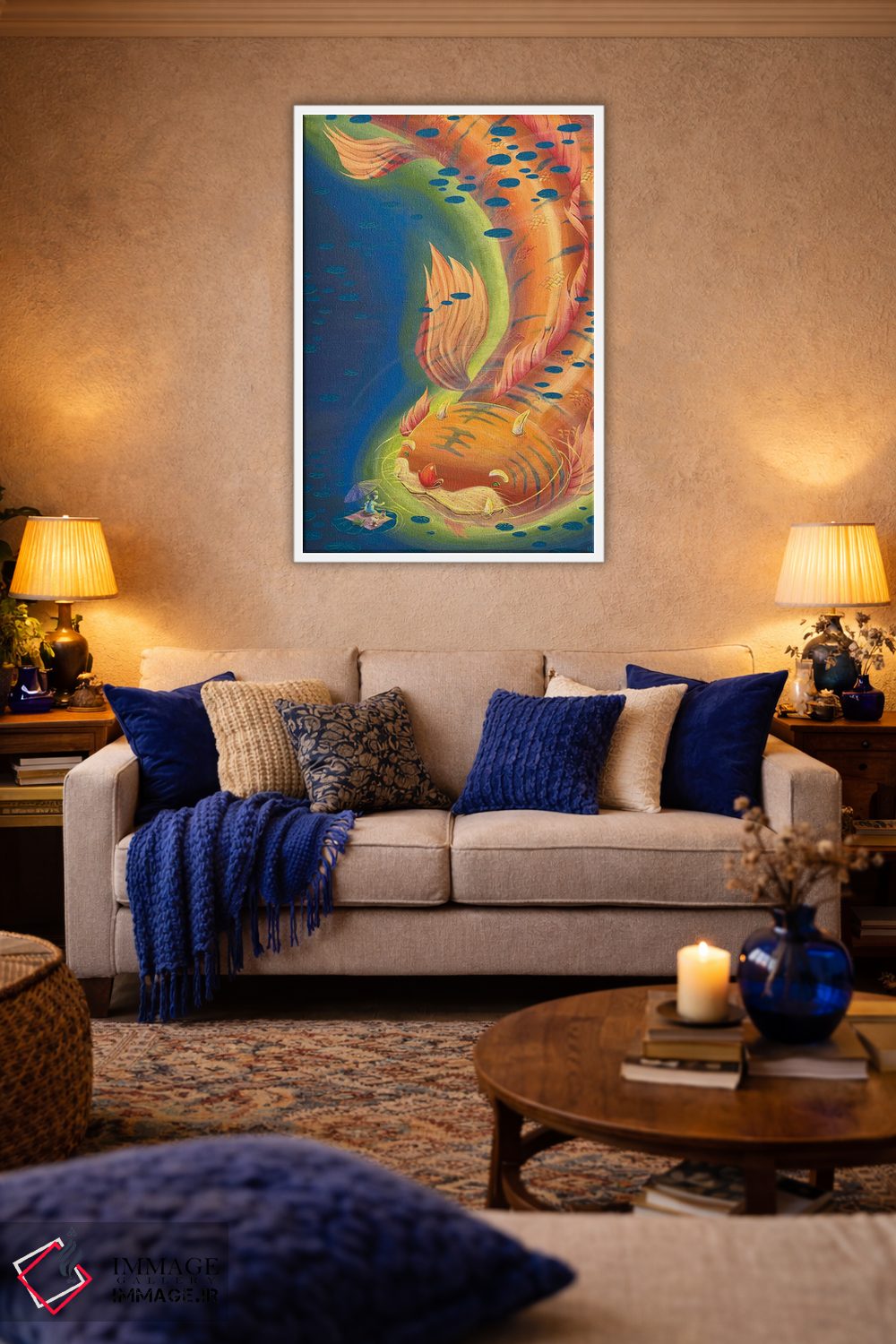 تابلو دکوراتیو گربه لیلی اثر مارتین هسو - D3W