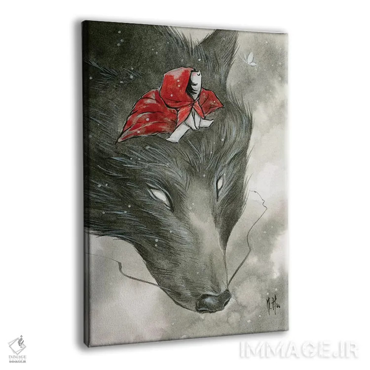 تابلو دکوراتیو حیوانات روحی اثر مارتین هسو - نمای پرسپکتیو محصول