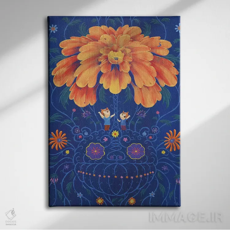 تابلو دکوراتیو ببرها اثر مارتین هسو - نمای روبهرو روی دیوار