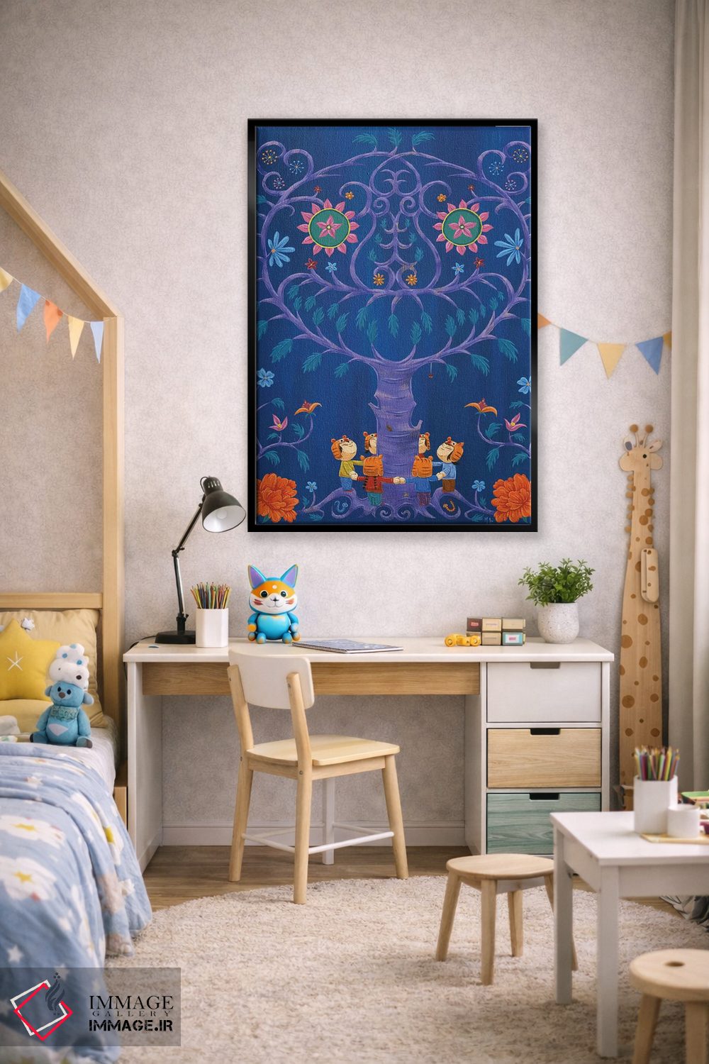 تابلو دکوراتیو ببرها اثر مارتین هسو - D1B