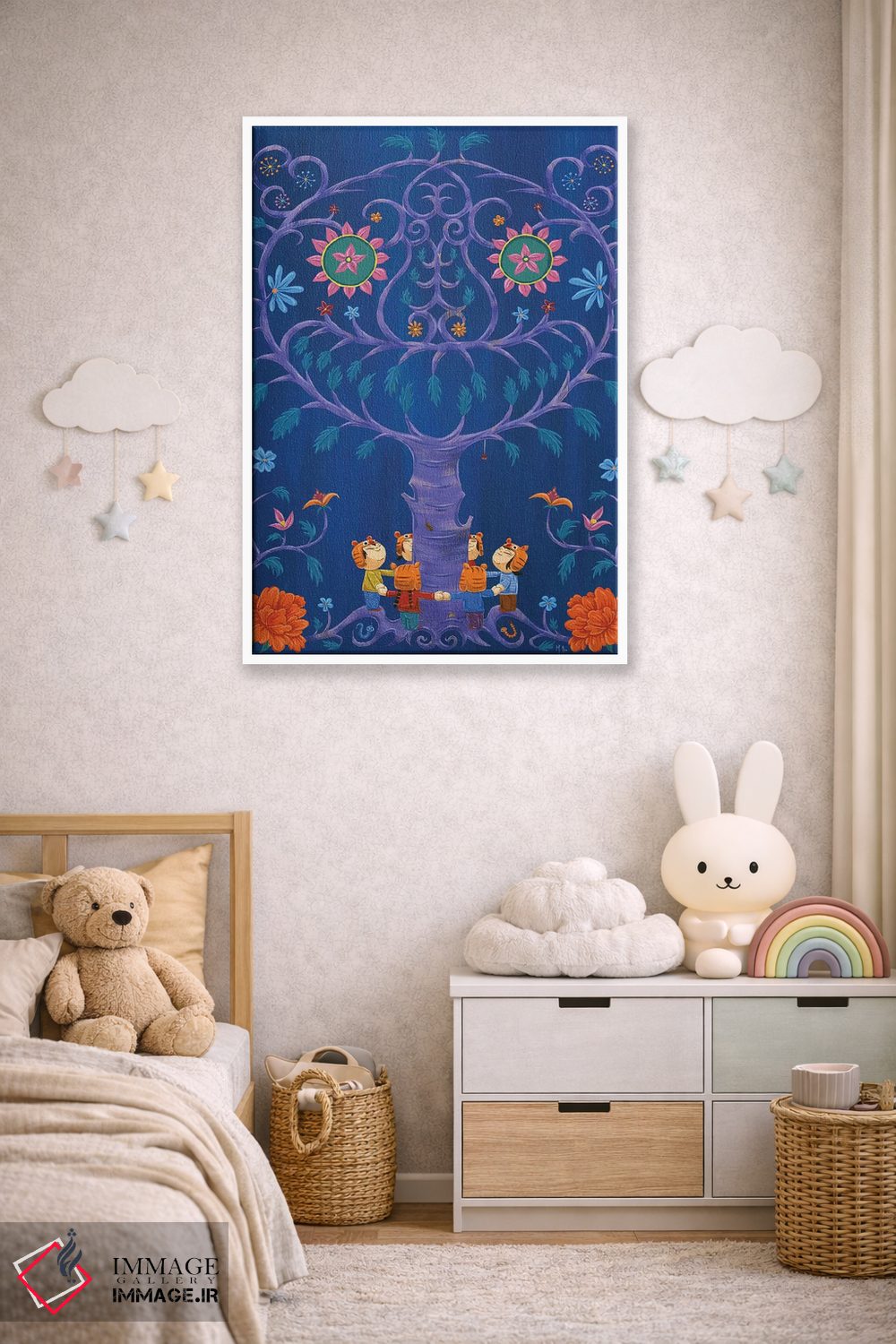 تابلو دکوراتیو ببرها اثر مارتین هسو - D4W