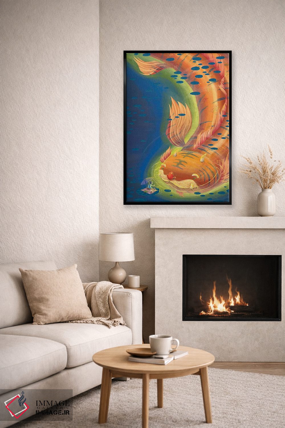 تابلو دکوراتیو گربه لیلی اثر مارتین هسو - D6B