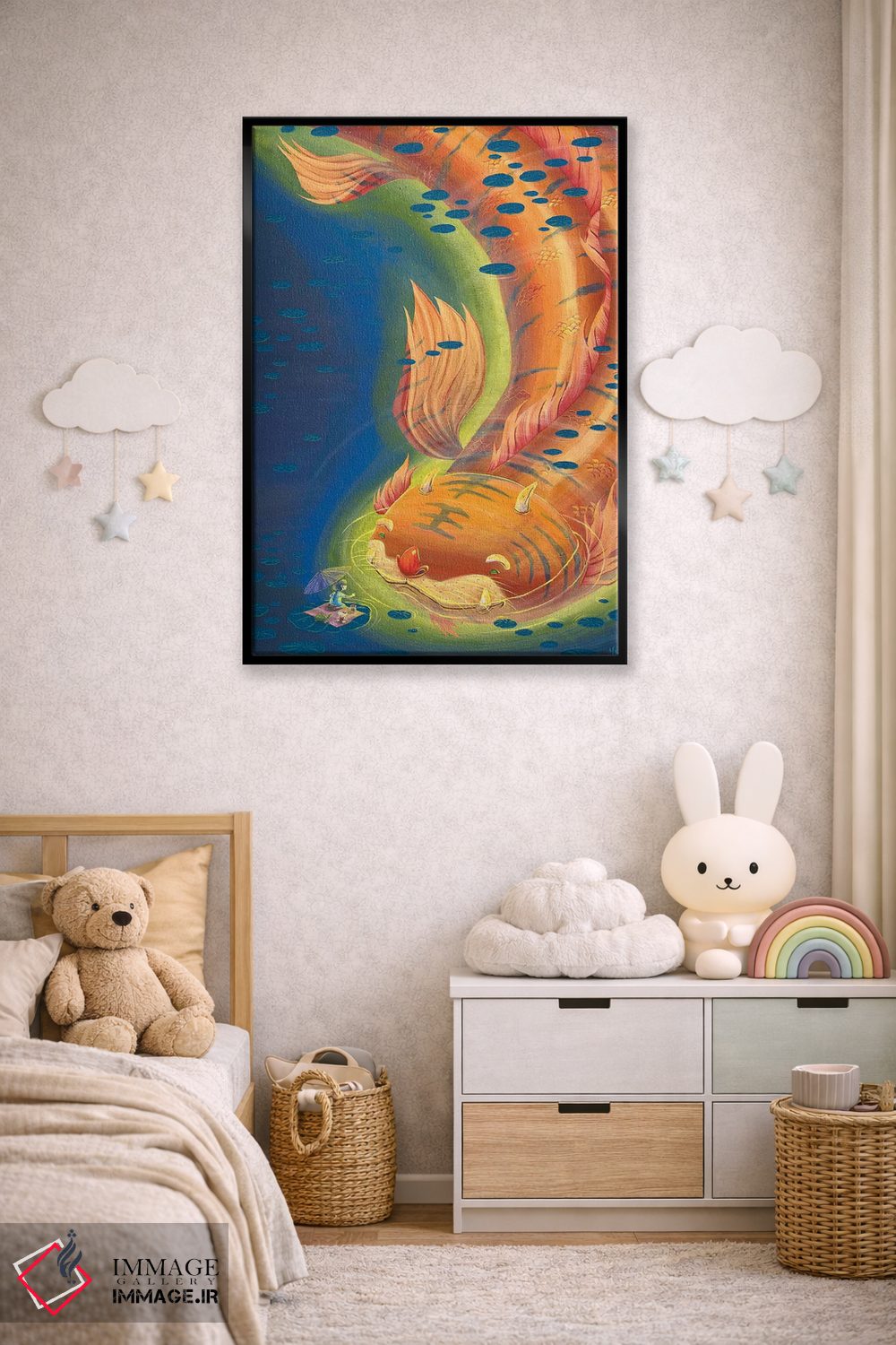 تابلو دکوراتیو گربه لیلی اثر مارتین هسو - D5B