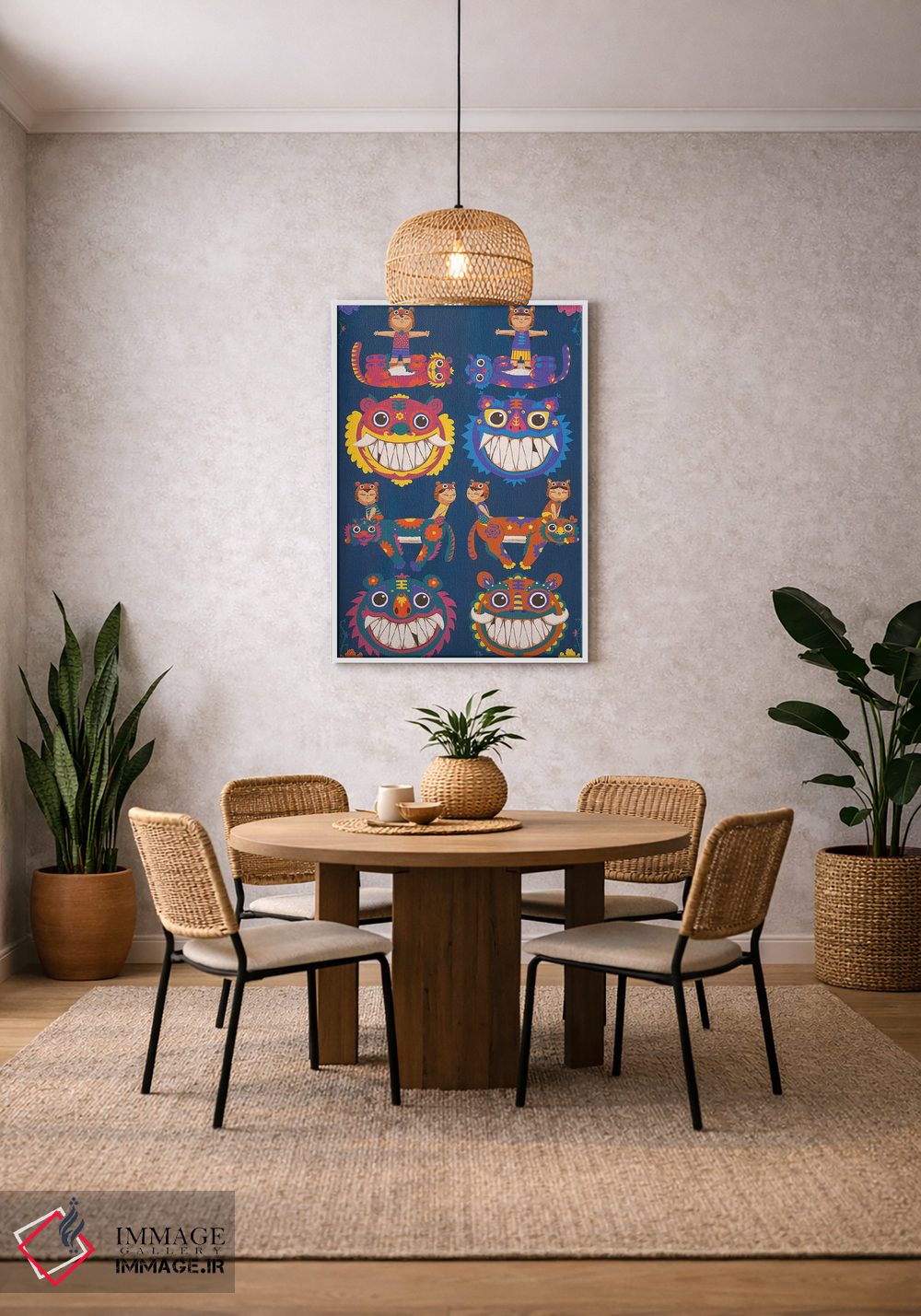 تابلو دکوراتیو ببرها اثر مارتین هسو - D3W