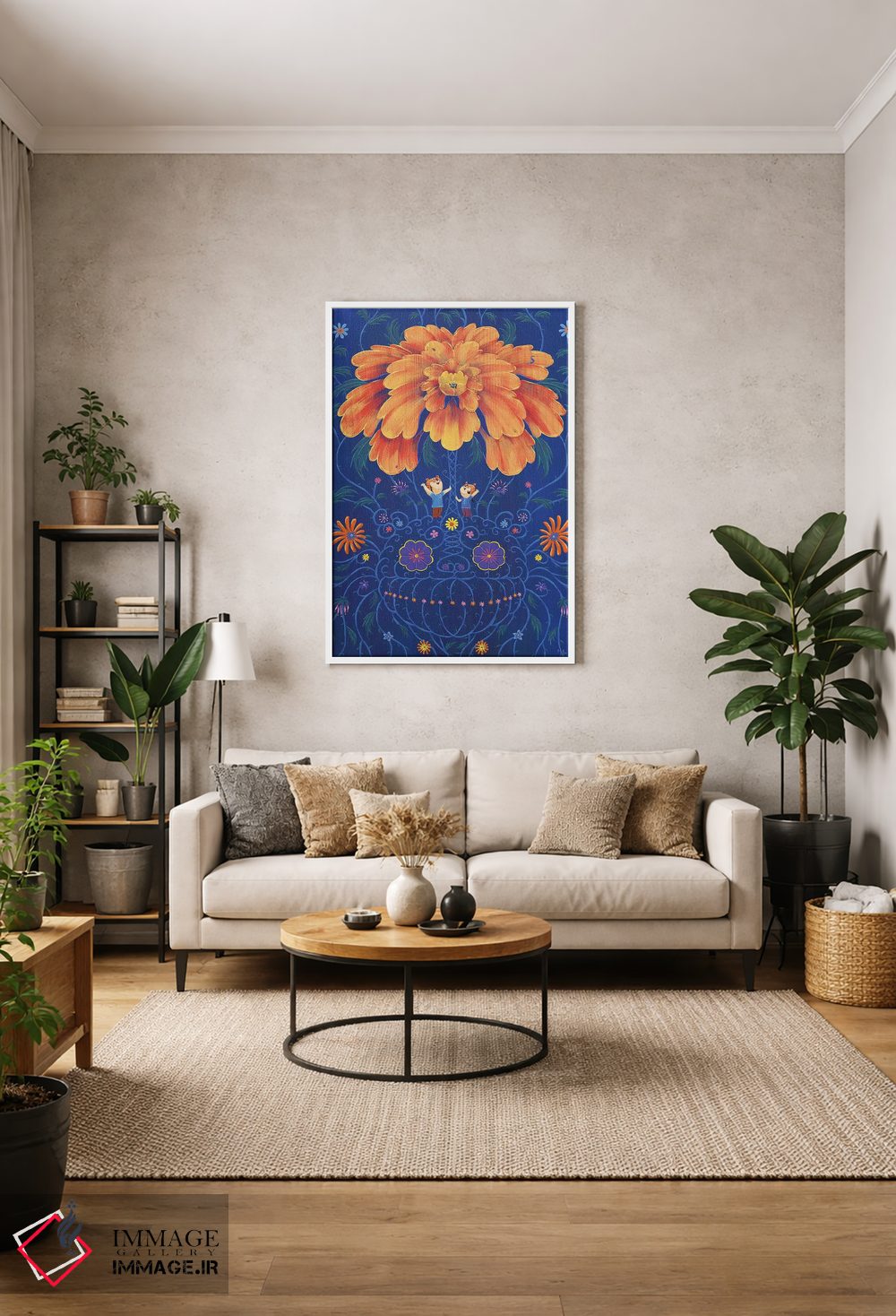 تابلو دکوراتیو ببرها اثر مارتین هسو - D1W