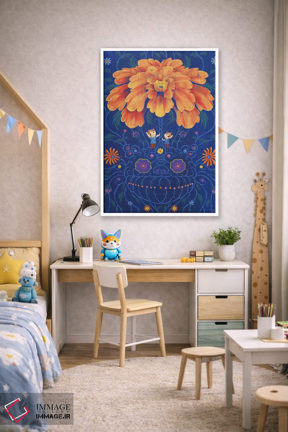 تابلو دکوراتیو ببرها اثر مارتین هسو - D2W