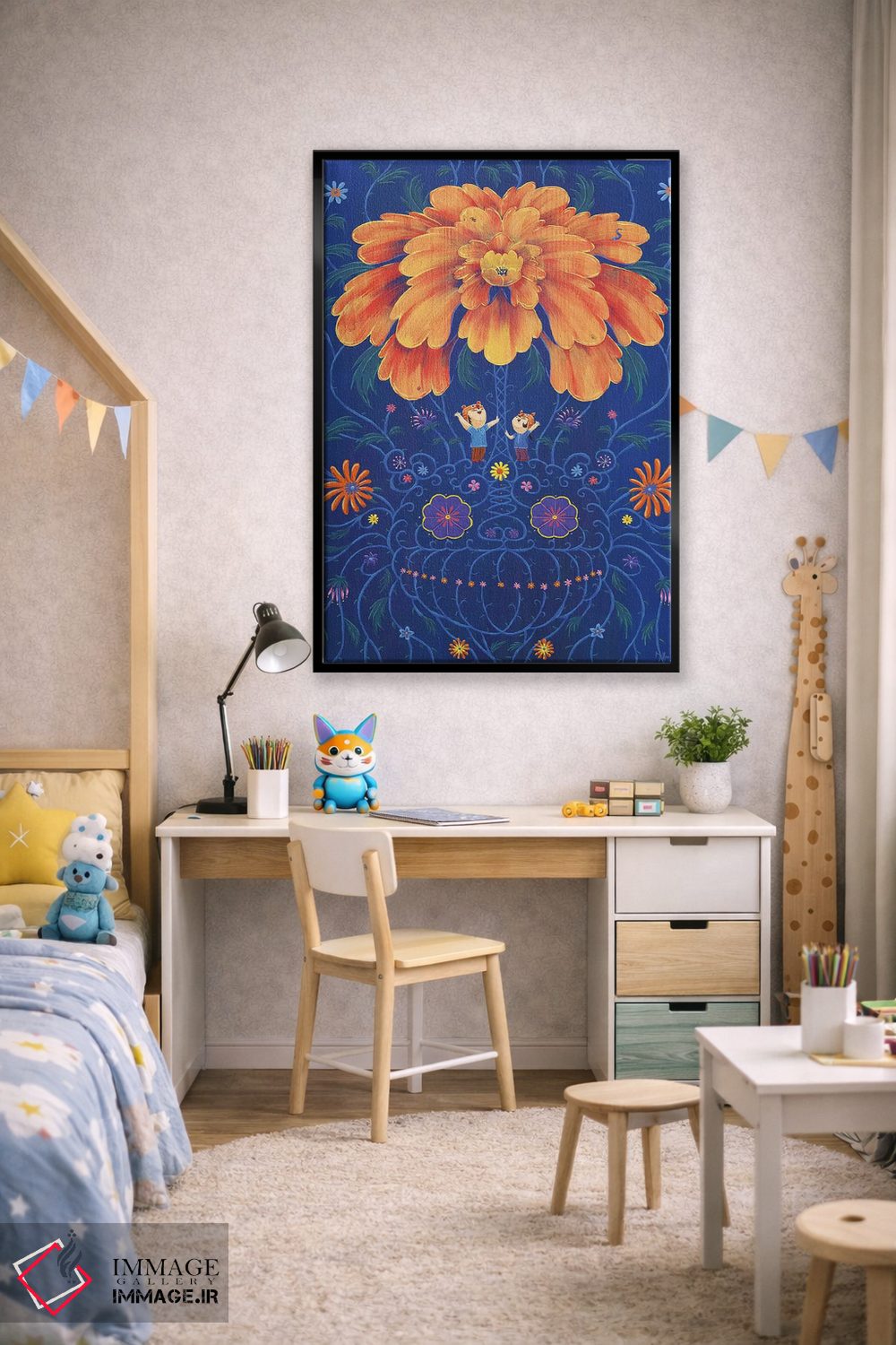 تابلو دکوراتیو ببرها اثر مارتین هسو - D3B