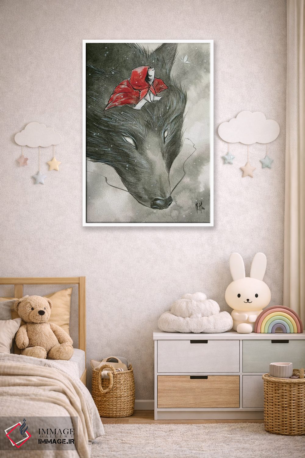 تابلو دکوراتیو حیوانات روحی اثر مارتین هسو - D3W