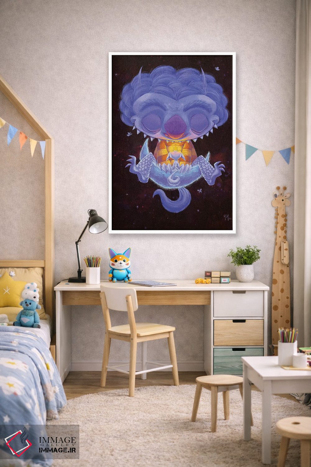 تابلو دکوراتیو موجودات وحشی اثر مارتین هسو - D1W