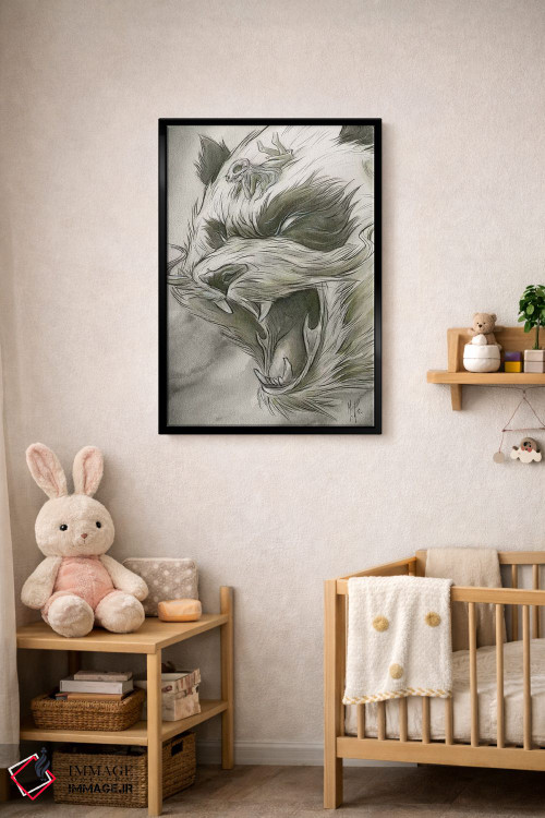 تابلو دکوراتیو حیوانات روحی اثر مارتین هسو - D4B