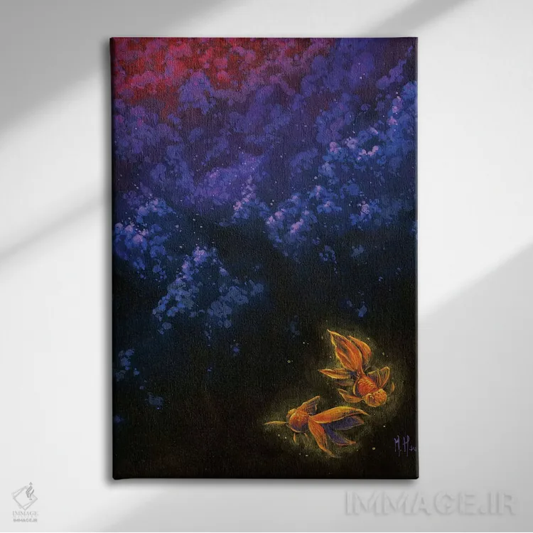 تابلو دکوراتیو پناهگاه اثر مارتین هسو - نمای روبهرو روی دیوار