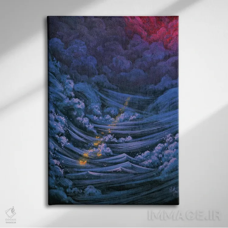 تابلو دکوراتیو گذرگاه اثر مارتین هسو - نمای روبهرو روی دیوار