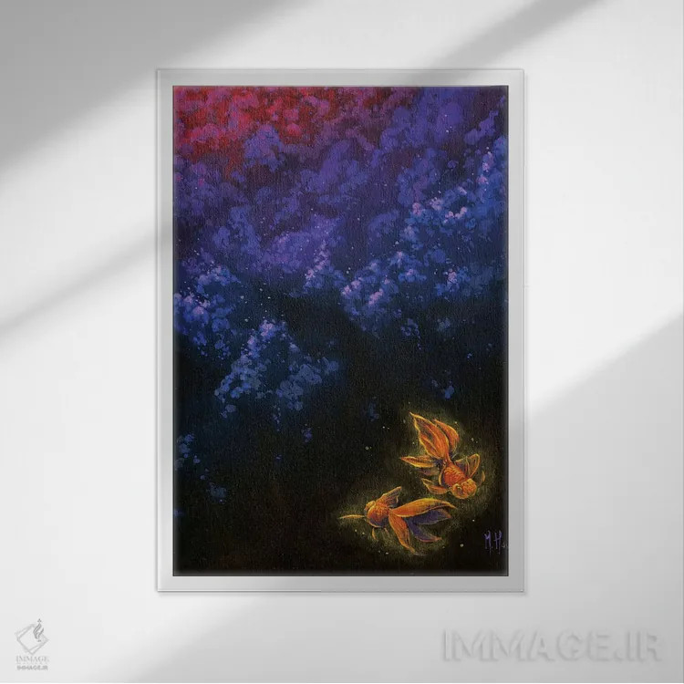 تابلو دکوراتیو پناهگاه اثر مارتین هسو - نمای قابدار سفید