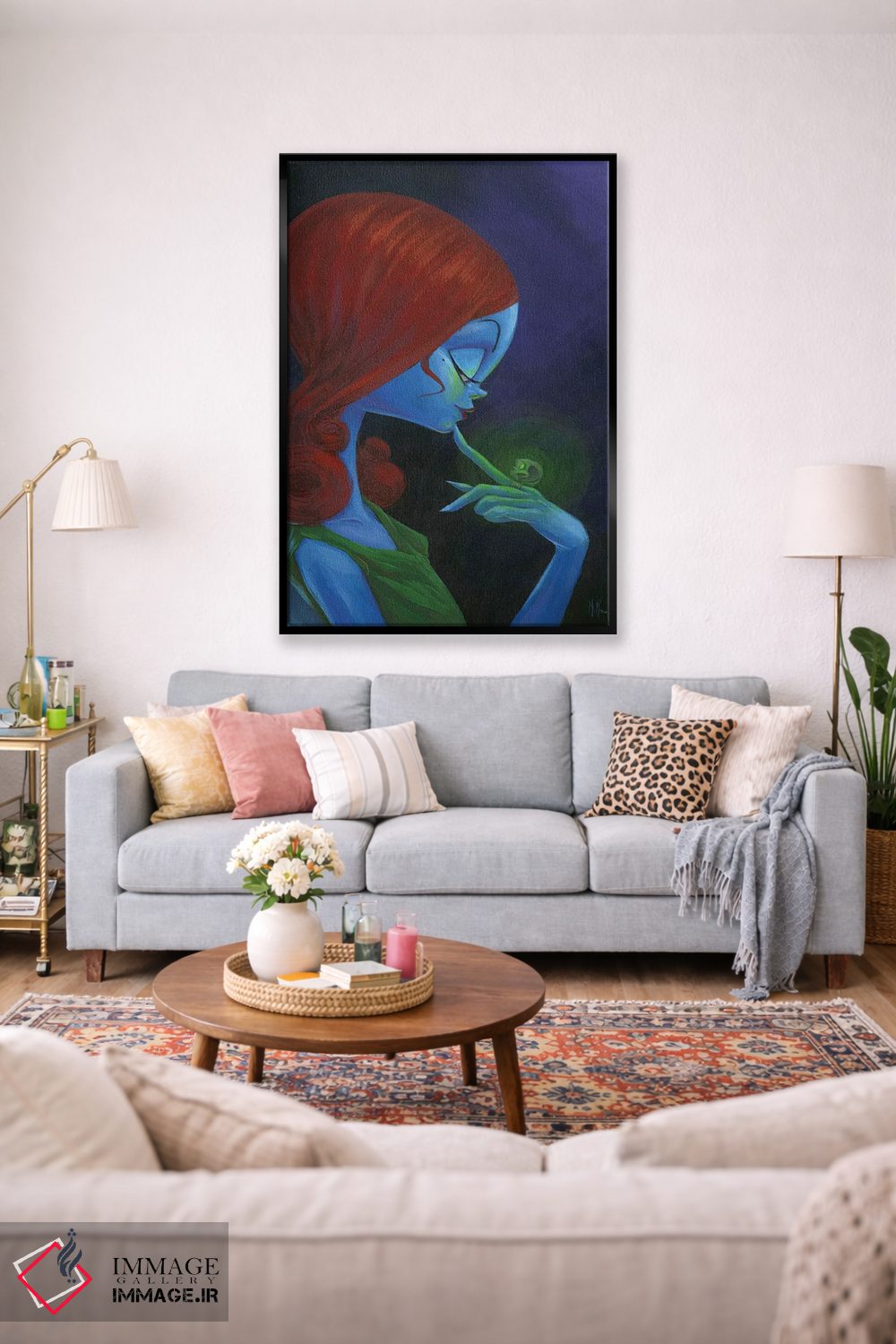 تابلو دکوراتیو زن افسونگر اثر مارتین هسو - D2B