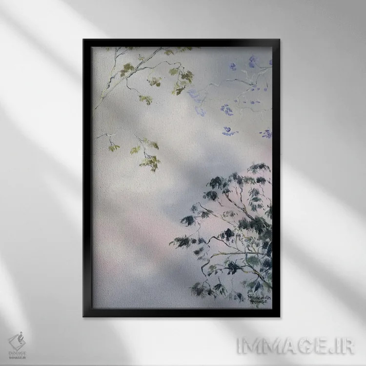 تابلو دکوراتیو درخشش جاکاراندا در بریزبن اثر مردیت هاوس - نمای قابدار مشکی