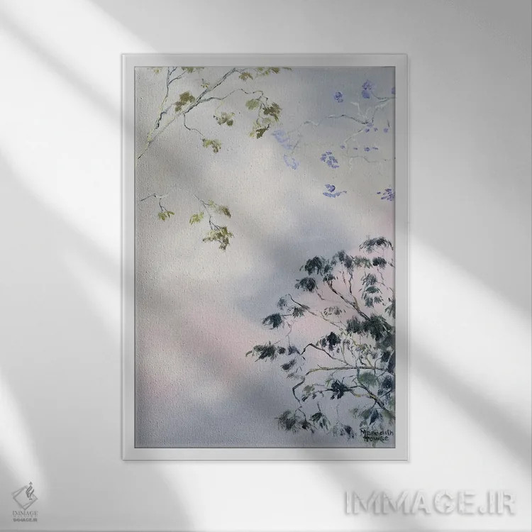 تابلو دکوراتیو درخشش جاکاراندا در بریزبن اثر مردیت هاوس - نمای قابدار سفید