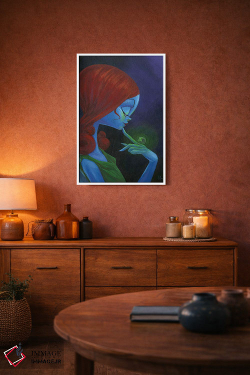 تابلو دکوراتیو زن افسونگر اثر مارتین هسو - D4W