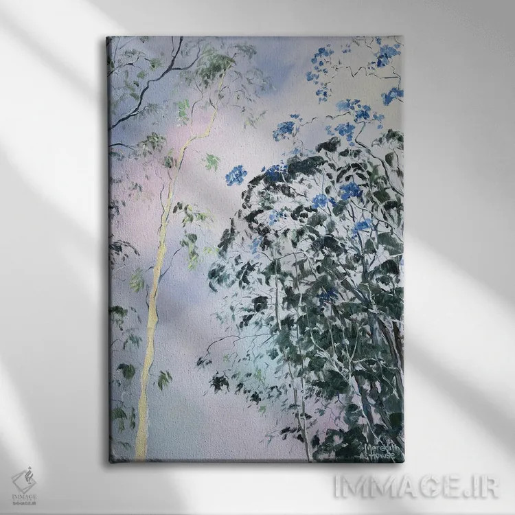 تابلو دکوراتیو درخشش درختان اشگروو اثر مردیت هاوس - نمای روبهرو روی دیوار
