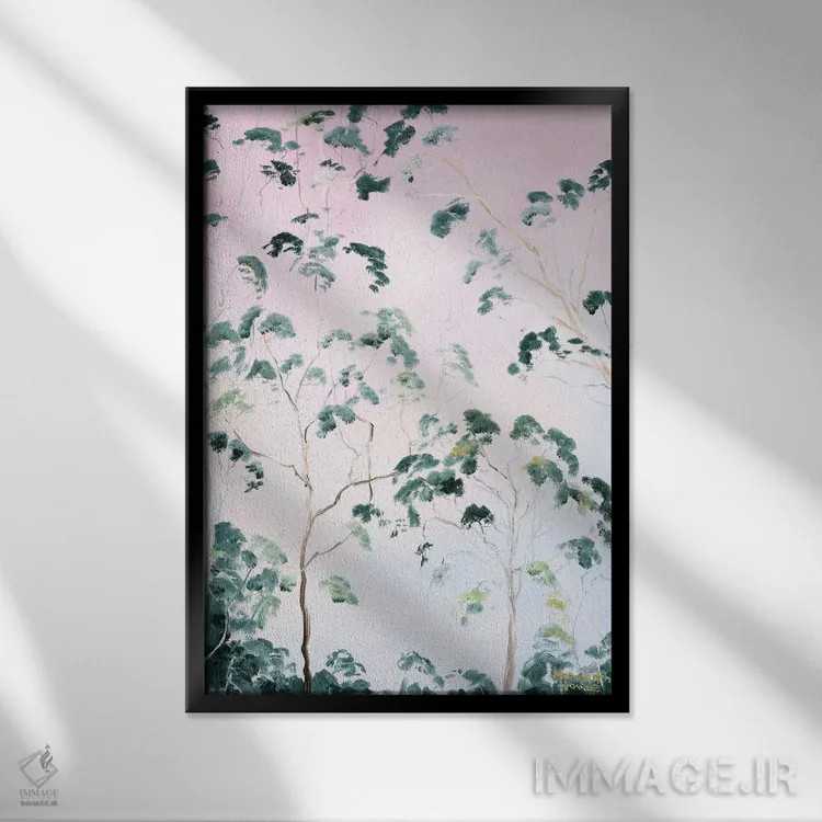 تابلو دکوراتیو درخشش آخرین پرتوهای روز اثر مردیت هاوس - نمای قابدار مشکی