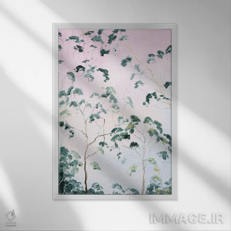 تابلو دکوراتیو درخشش آخرین پرتوهای روز اثر مردیت هاوس - نمای قابدار سفید