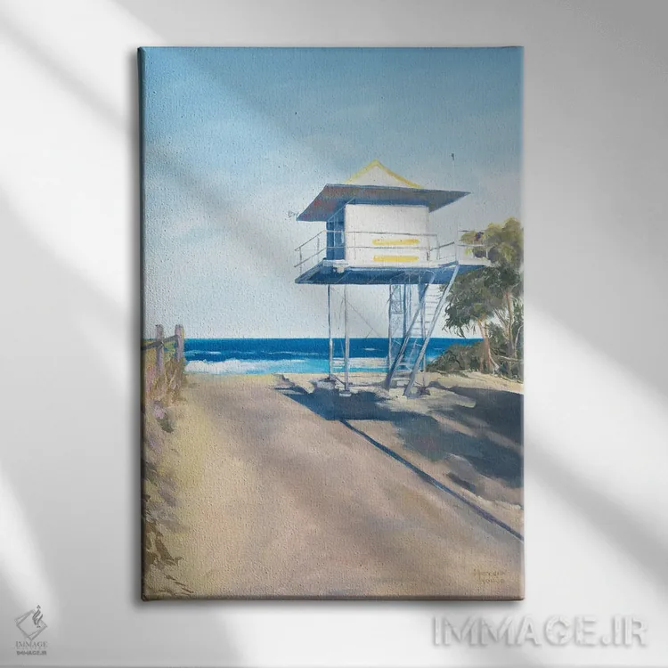تابلو دکوراتیو برج نجات غریق در کوراموندی اثر مردیت هاوس - نمای روبهرو روی دیوار