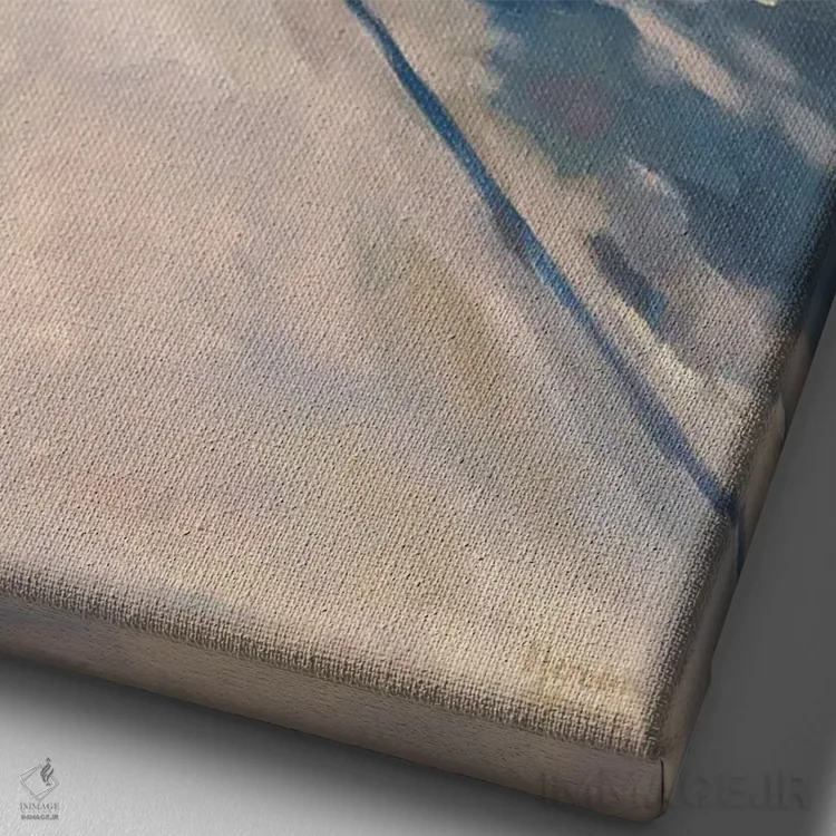 تابلو دکوراتیو برج نجات غریق در کوراموندی اثر مردیت هاوس - نمای نزدیک بافت بوم