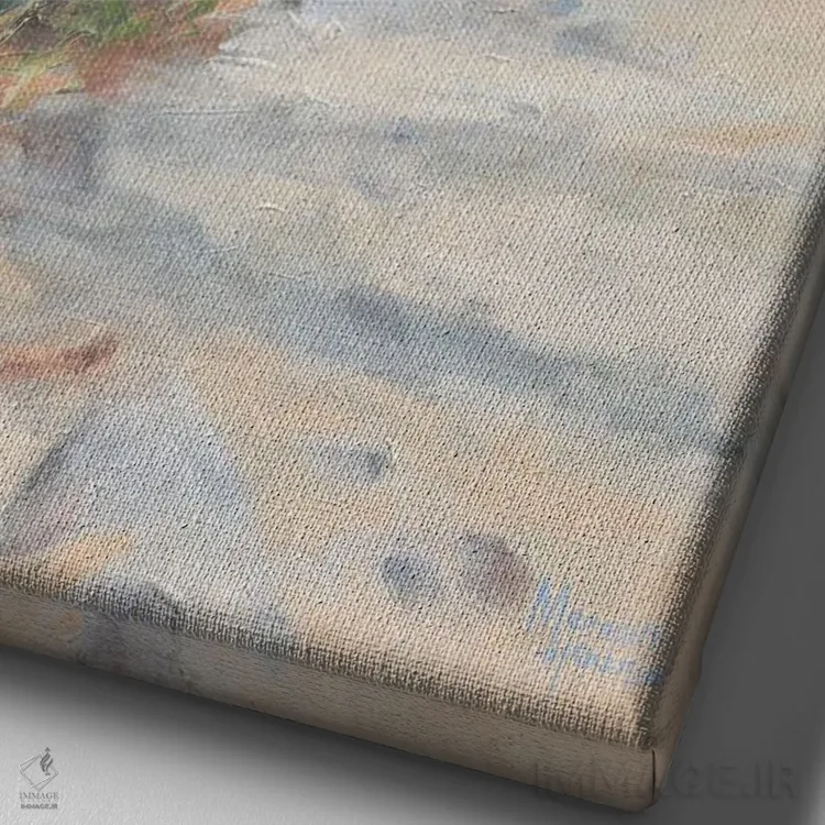 تابلو دکوراتیو مسیر ساحلی اثر مردیت هاوس - نمای نزدیک بافت بوم