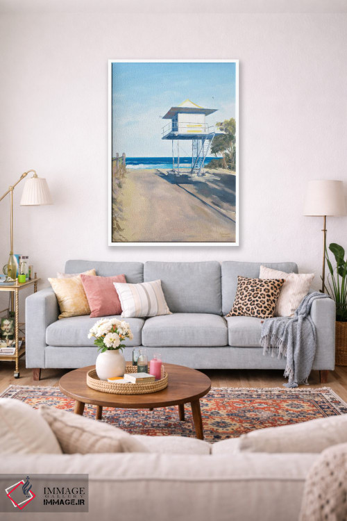 تابلو دکوراتیو برج نجات غریق در کوراموندی اثر مردیت هاوس - D1W