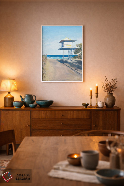 تابلو دکوراتیو برج نجات غریق در کوراموندی اثر مردیت هاوس - D6W