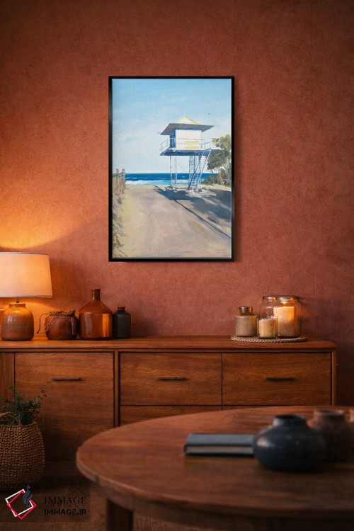 تابلو دکوراتیو برج نجات غریق در کوراموندی اثر مردیت هاوس - D5B