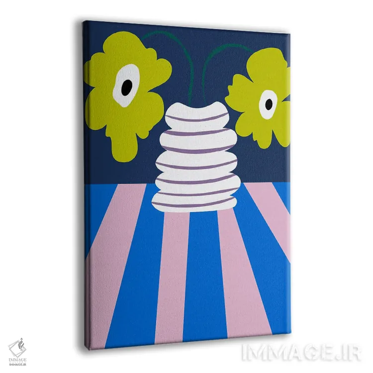 تابلو دکوراتیو "خاک رس انفجار رنگ" اثر استودیو هنری میهو - نمای پرسپکتیو محصول