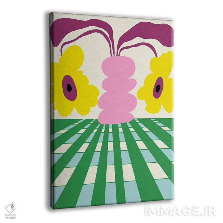 تابلو دکوراتیو "منشور سفالگری" اثر استودیو هنری میهو - نمای پرسپکتیو محصول