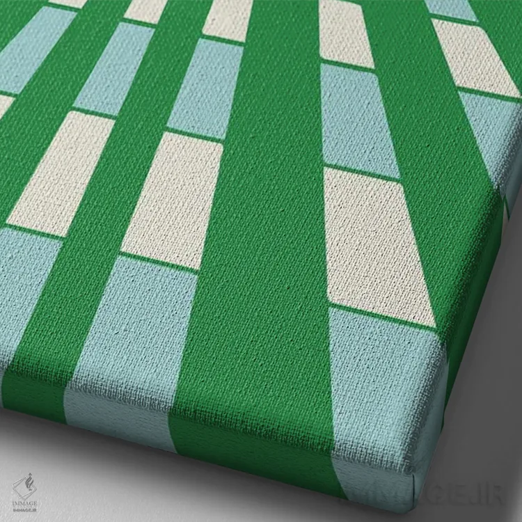 تابلو دکوراتیو "منشور سفالگری" اثر استودیو هنری میهو - نمای نزدیک بافت بوم