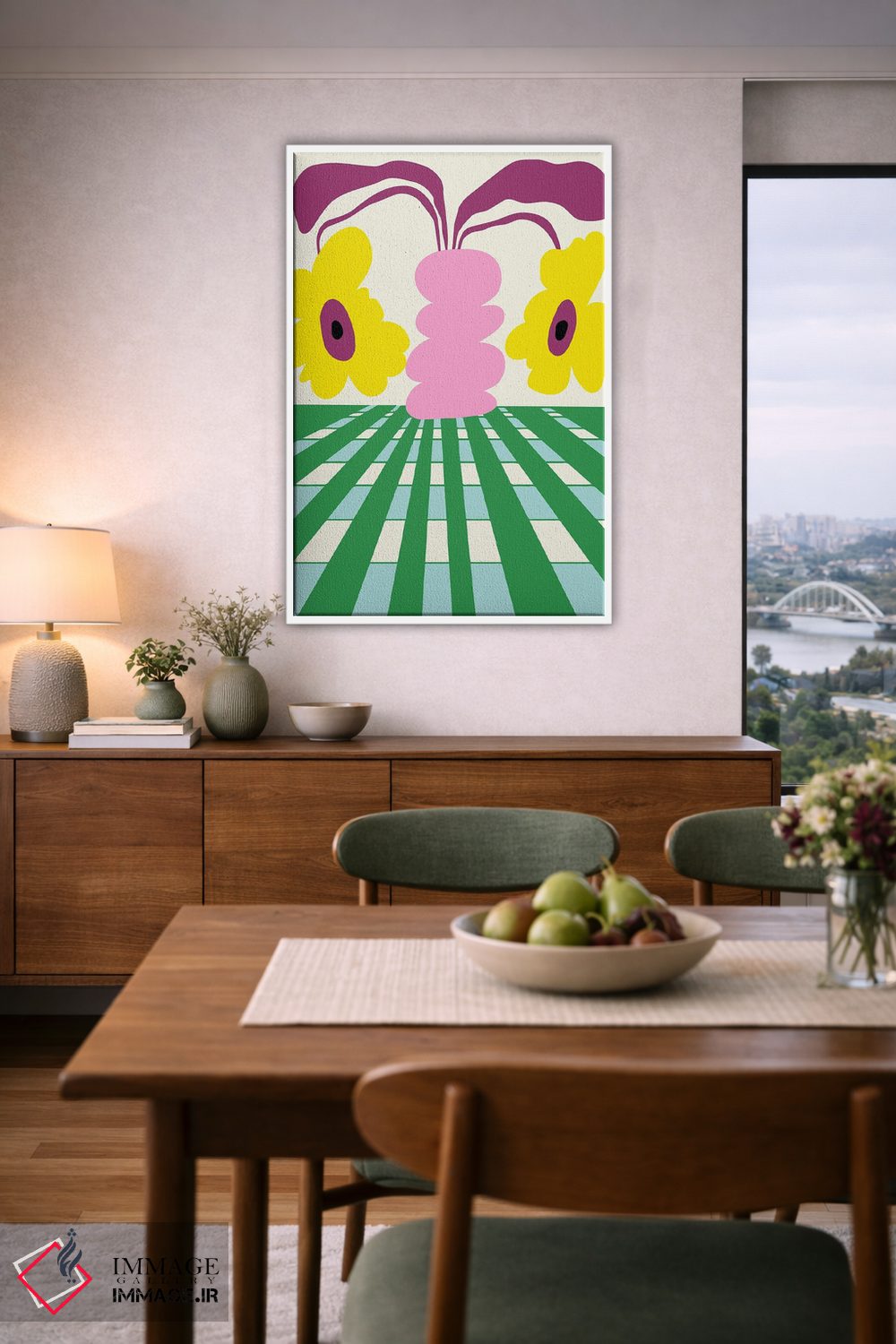 تابلو دکوراتیو "منشور سفالگری" اثر استودیو هنری میهو - D4W