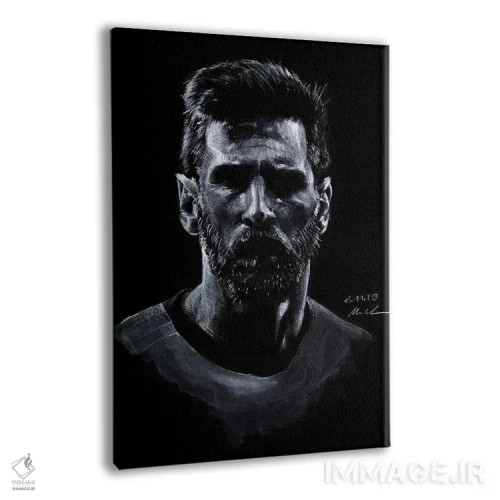 تابلو دکوراتیو "لئو مسی" اثر مارک لمان - نمای پرسپکتیو محصول