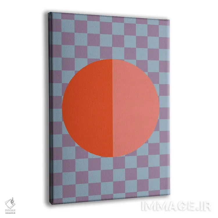 تابلو مدرن "بادکنک صفحه شطرنجی" اثر استودیو هنری میهو - نمای پرسپکتیو محصول