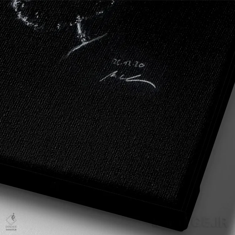 تابلو دکوراتیو "چدویک بوزمن" اثر مارک لمان - نمای نزدیک بافت بوم