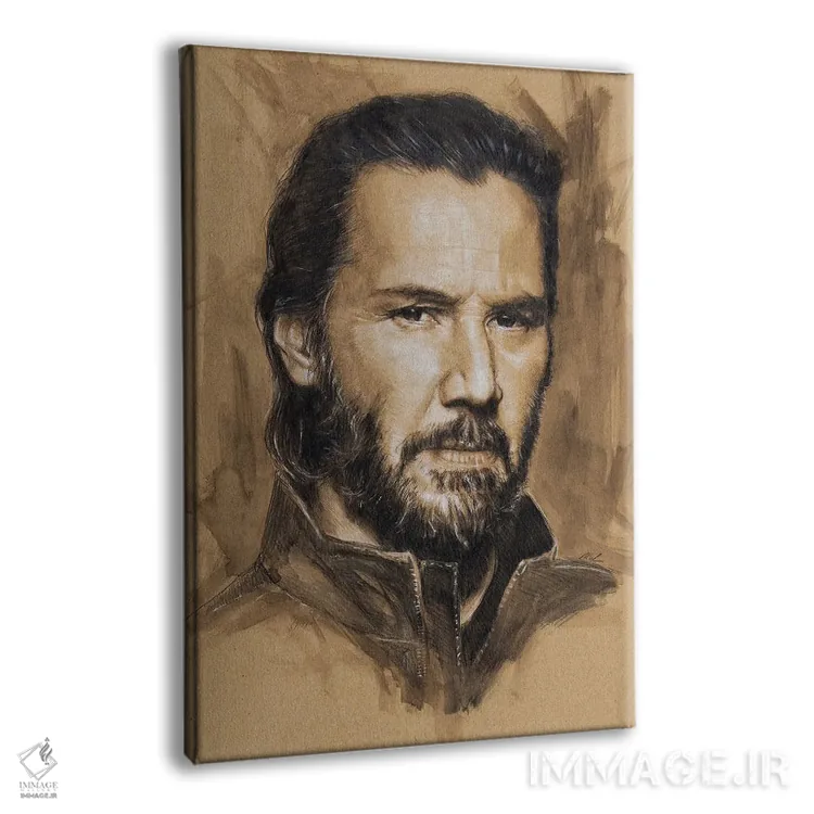 تابلو دکوراتیو "کیانو ریوز" اثر مارک لمان - نمای پرسپکتیو محصول