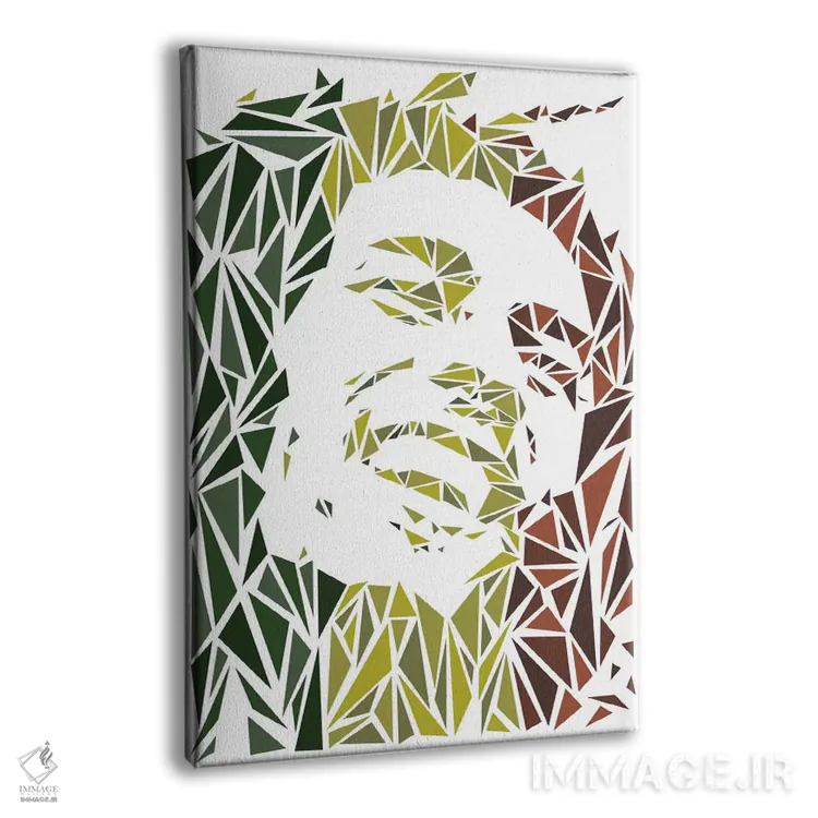 تابلو دکوراتیو "باب مارلی" اثر کریستین میلئو - نمای پرسپکتیو محصول