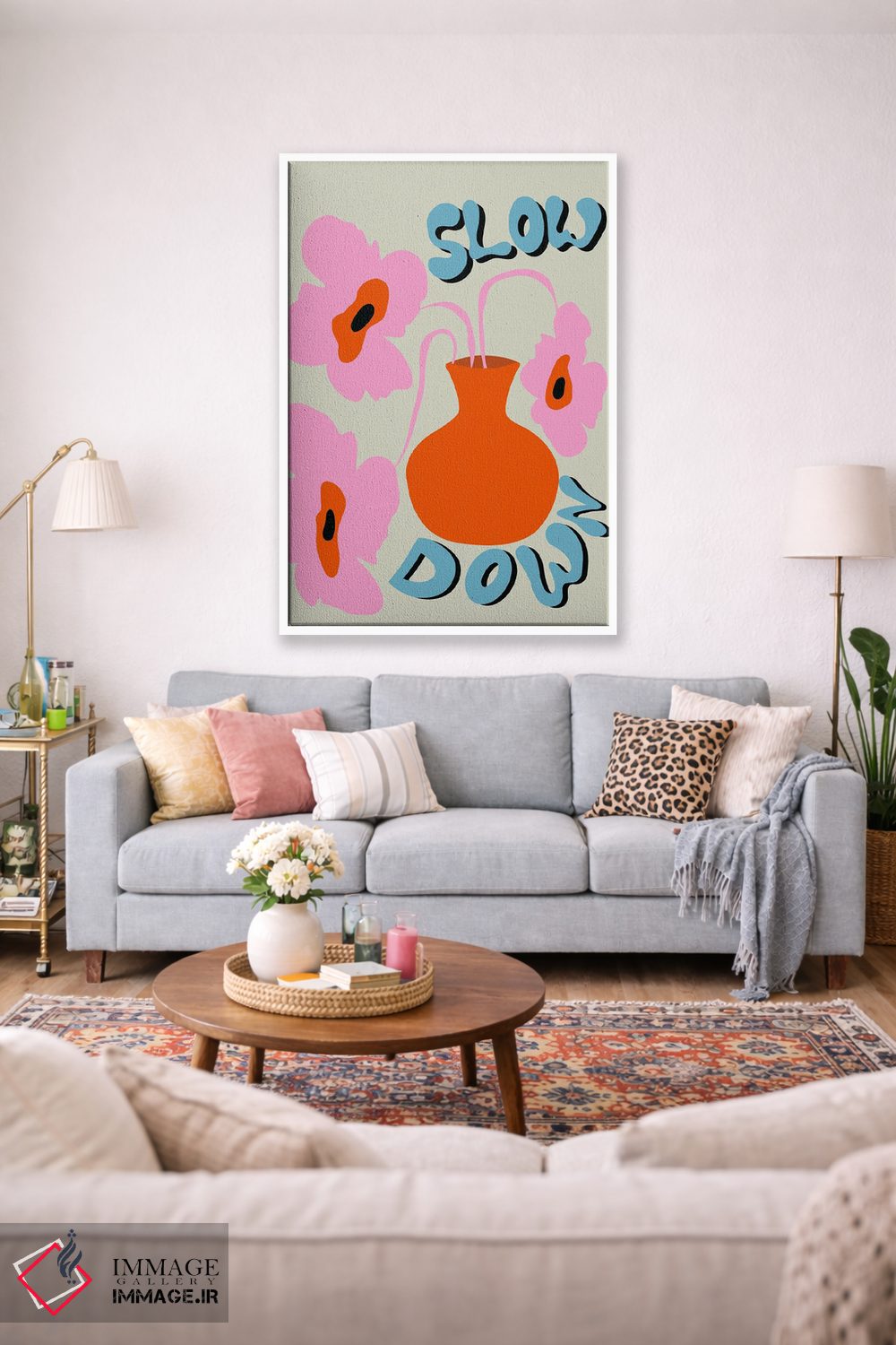 تابلو دکوراتیو "آرام باش" اثر استودیو هنری میهو - D1W