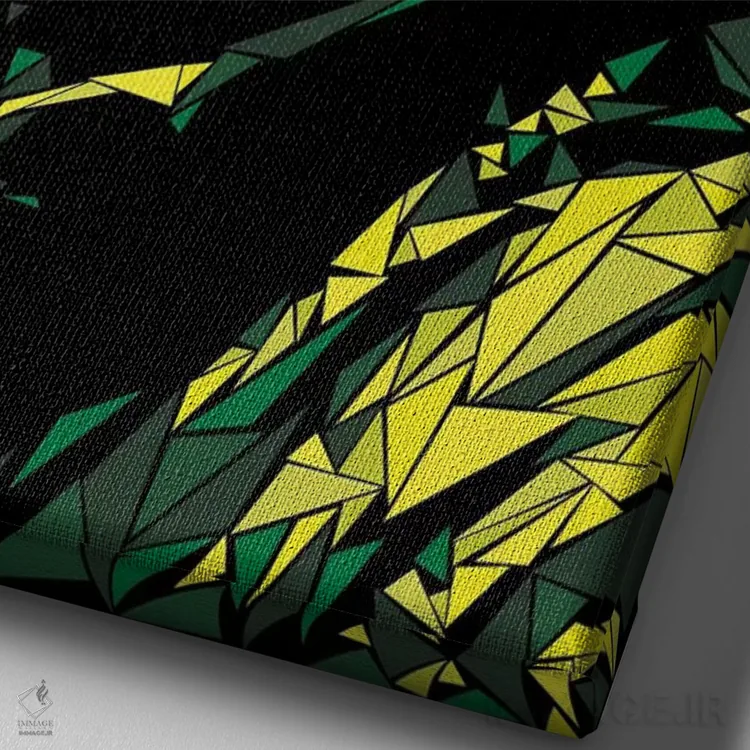 تابلو دکوراتیو "مارلی" اثر کریستین میلئو - نمای نزدیک بافت بوم