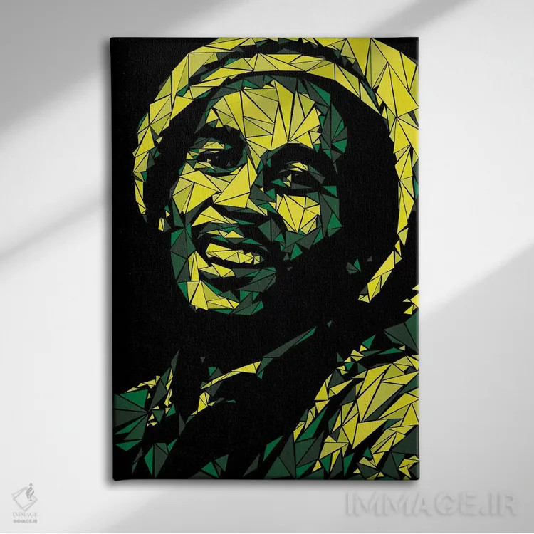 تابلو دکوراتیو "مارلی" اثر کریستین میلئو - نمای روبهرو روی دیوار