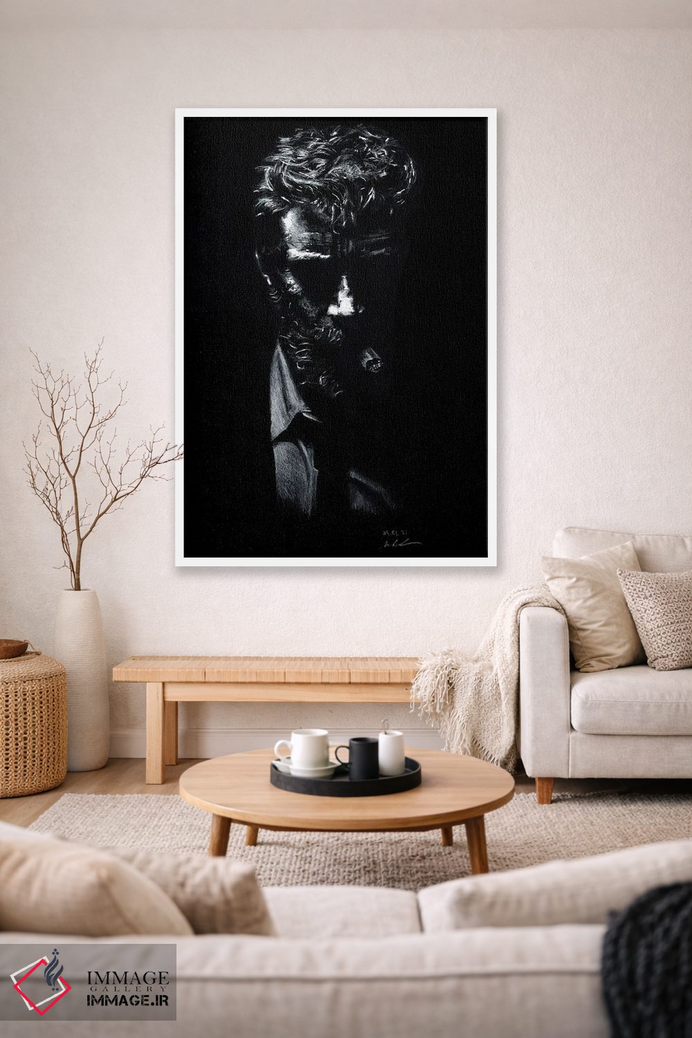 تابلو دکوراتیو "هیوجکمن" اثر مارک لمان - D1W