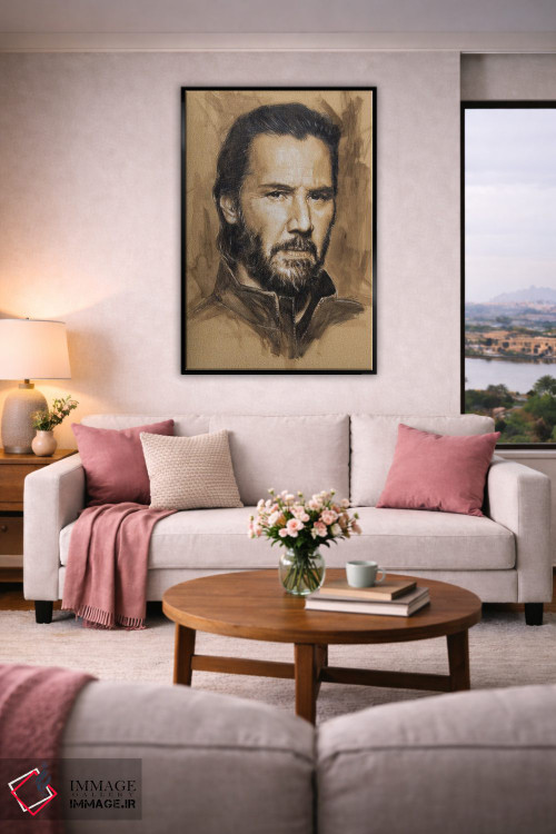 تابلو دکوراتیو "کیانو ریوز" اثر مارک لمان - D4B