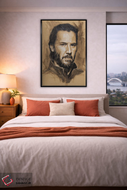 تابلو دکوراتیو "کیانو ریوز" اثر مارک لمان - D5B