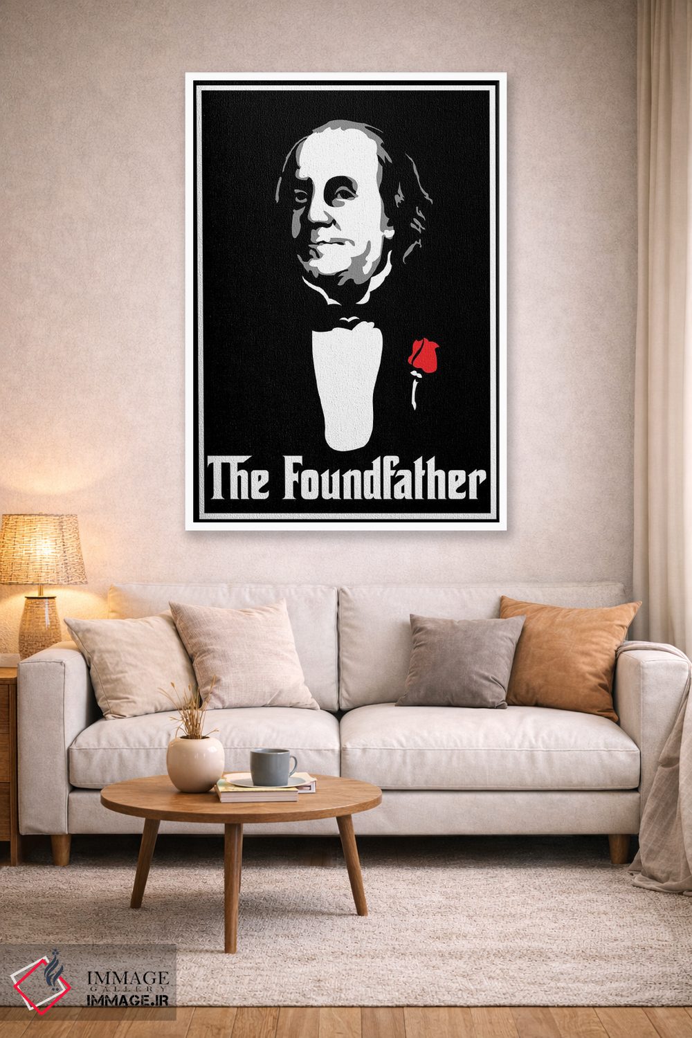 تابلو دکوراتیو "پدر بنیان گذار" اثر کریستین میلئو - D1W