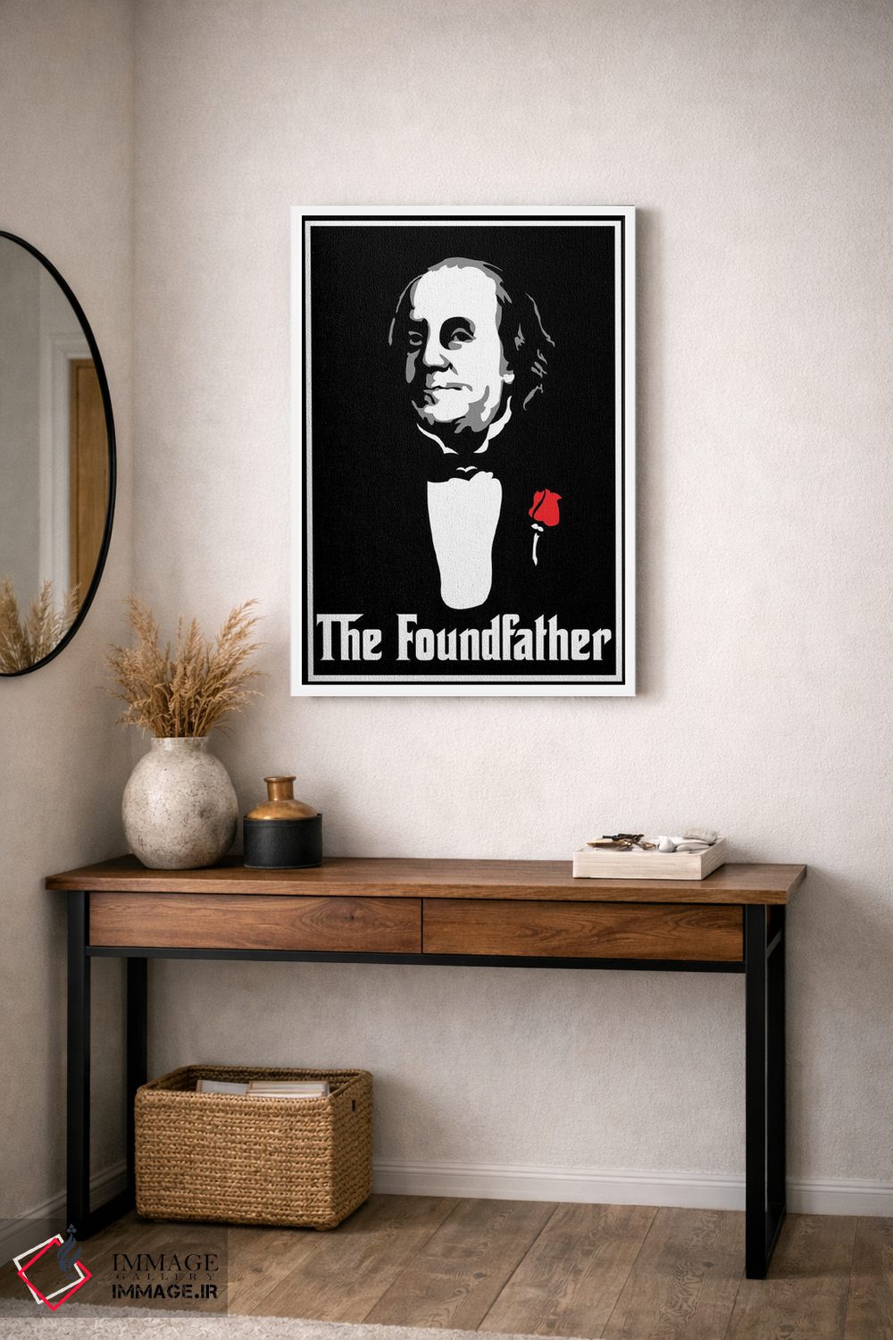 تابلو دکوراتیو "پدر بنیان گذار" اثر کریستین میلئو - D3W
