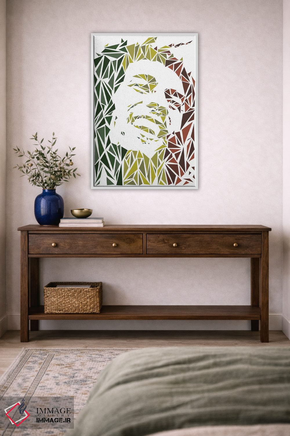 تابلو دکوراتیو "باب مارلی" اثر کریستین میلئو - D3W