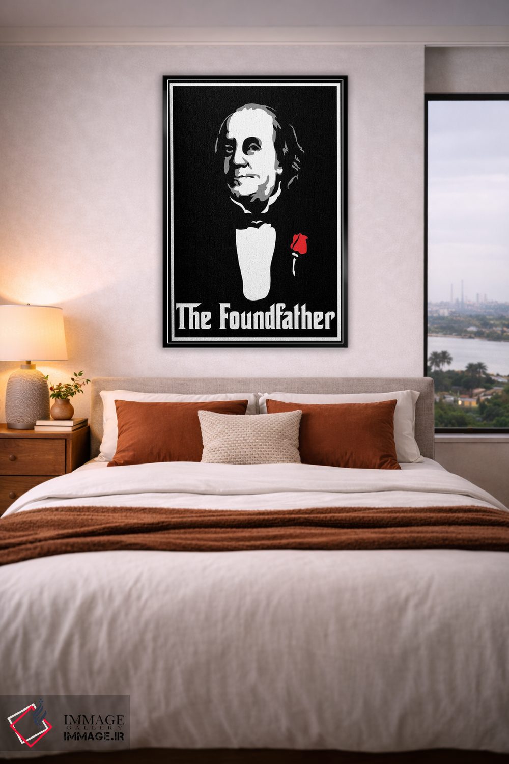 تابلو دکوراتیو "پدر بنیان گذار" اثر کریستین میلئو - D4B