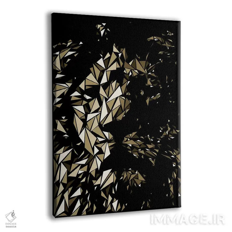 تابلو دکوراتیو "سر شیر" اثر کریستین میلئو - نمای پرسپکتیو محصول